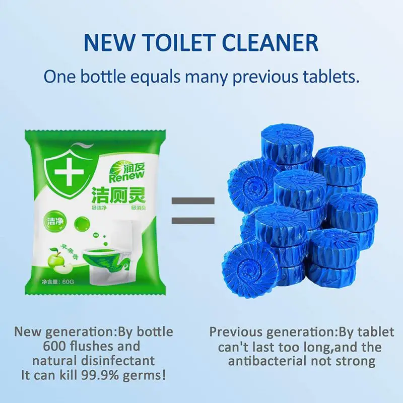 Чистящий инструмент для ванной комнаты ароматизатор Apple очиститель туалета