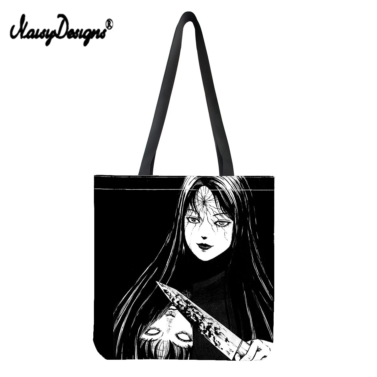 

Женская сумка для покупок с рисунком аниме Tomie Junji Ito