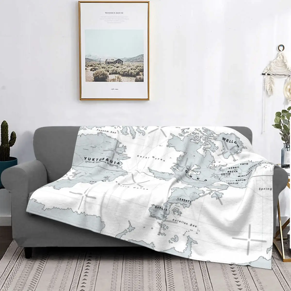 

Ace-Manta de mapa extra de combate, colcha para cama a cuadros, manta de пикник для малыша