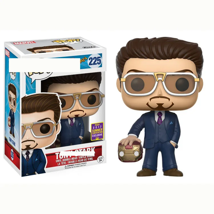 POP Marvel Человек-паук Железный человек Тони Старк 225 #226 # экшн-фигурка игрушки