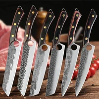 stainless steel kitchen knife chef knife 3cr13 slicing cooking knife 8 8 5 forged filleting wood handle knife cooking tools