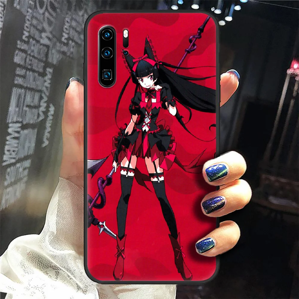

Anime Gate Rory Mercury Phone Case Cover Hull For Huawei P8 P9 P10 P20 P30 P40 Lite Pro Plus smart Z 2019 black Etui painting