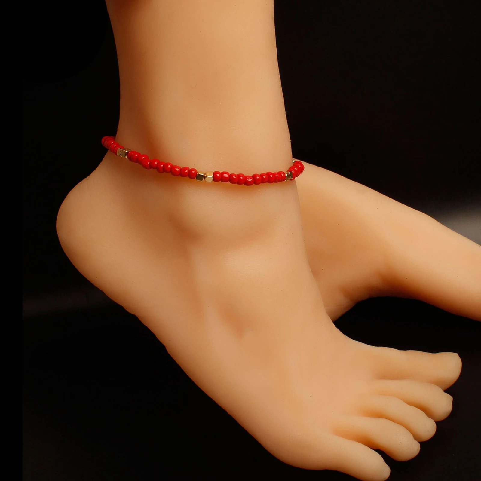 

Bohemian Colorful Beads Anklets Women Simple Charm Bracelets Summer Party Beach Barefoot Foot Jewelry Leg Chain Accessories Gift