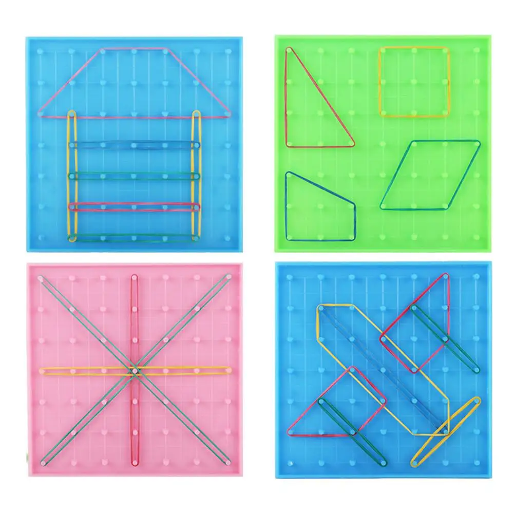 Двусторонняя Игрушка Peg Geoboard резиновая бабочка графика обучающая детская