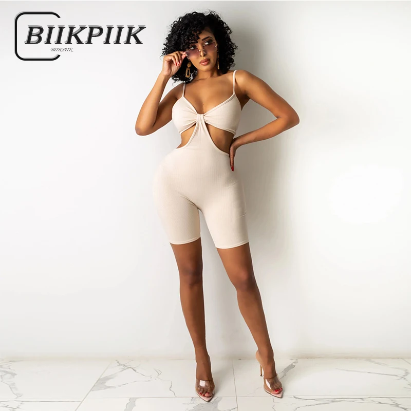 

Спортивная одежда BIIKPIIK, женский комбинезон, облегающий однотонный комбинезон для бега, женский элегантный летний комбинезон для тренирово...