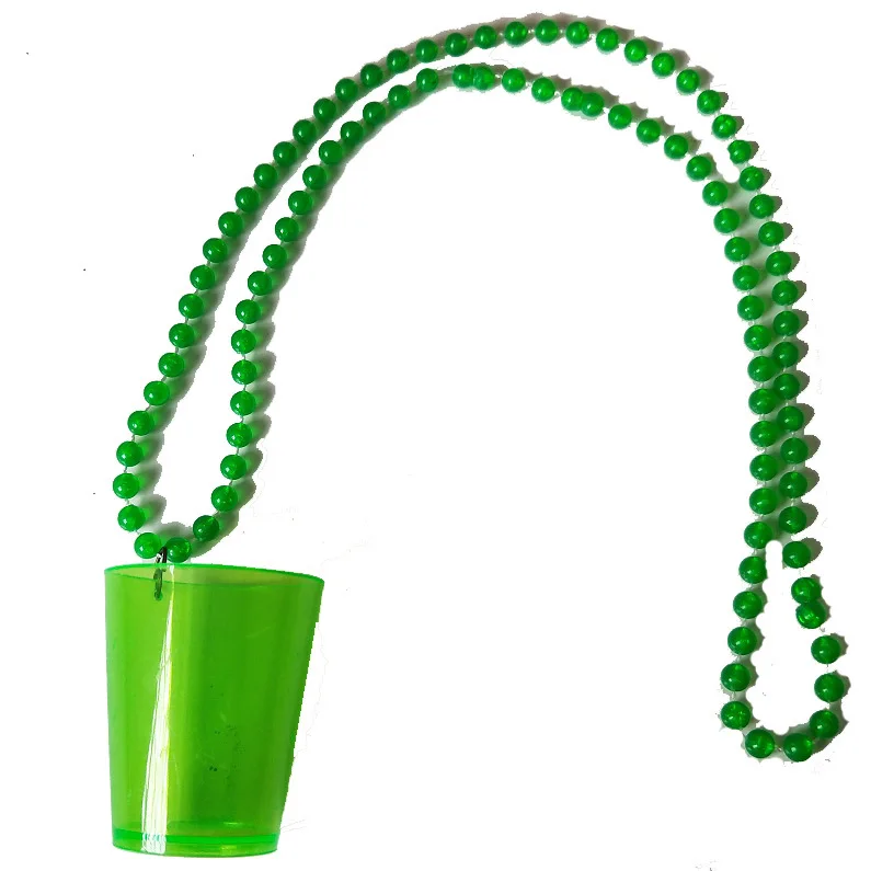 Ожерелье бусы зеленая чашка кулон пивной контейнер Национальный народный