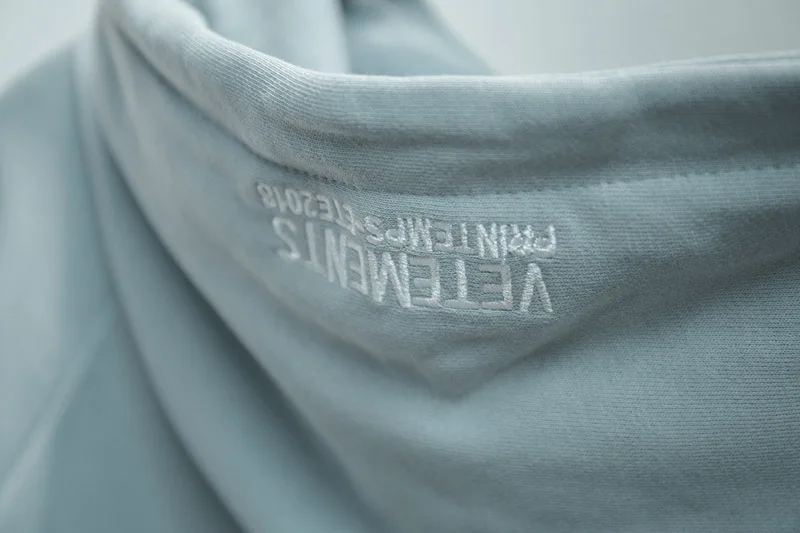 18SS Повседневная Толстовка VETE для мужчин TS с буквенным принтом светло-голубая Толстовка Vete для мужчин ts Толстовка для женщин и мужчин высокое уличное лучшее качество Vete для мужчин ts Толстовка