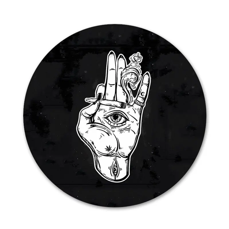 Модные забавные значки 58 мм Не доверяй никому глазам украшения броши