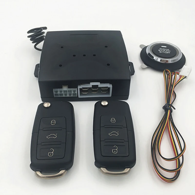 Owo Way Car Alarm System with Engine Start LCD Remote Control Key Fob Case For B9 silicone cover NQ-ST9007 | Автомобили и