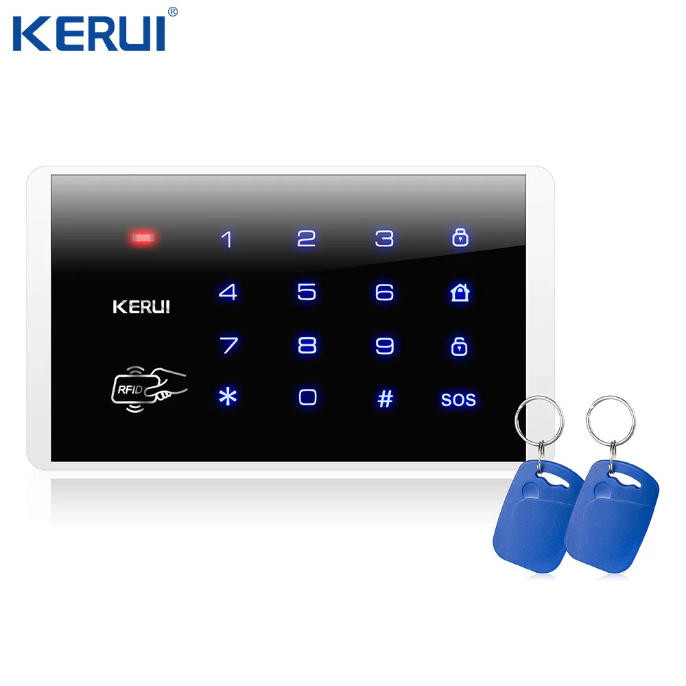 Комплект беспроводной домашней сигнализации Kerui W18 Wi Fi GSM управление через