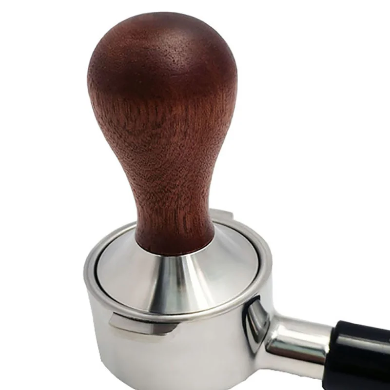 

Calibrated Tamper Coffee Press Tool, 51/53/58mm Coffee Tamper with 304 Stainless Steel Base & Solid Wood Handle