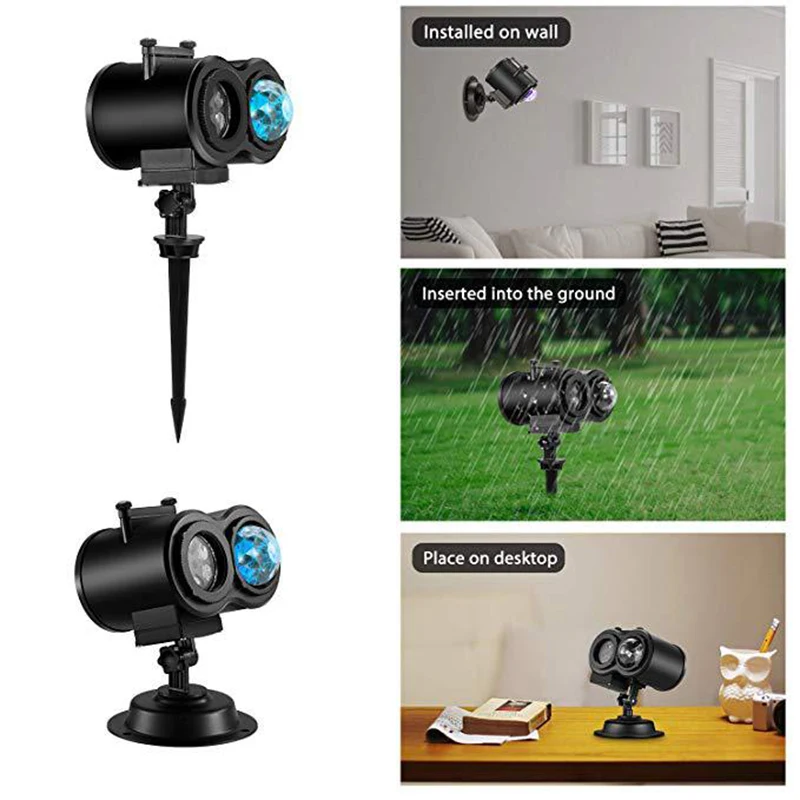 

Projector Light Outdoor Landscape Xmas Lamp2020 Christmas Snow fall Light Projector LED Laser Waterproof Outdoor Laser Projector
