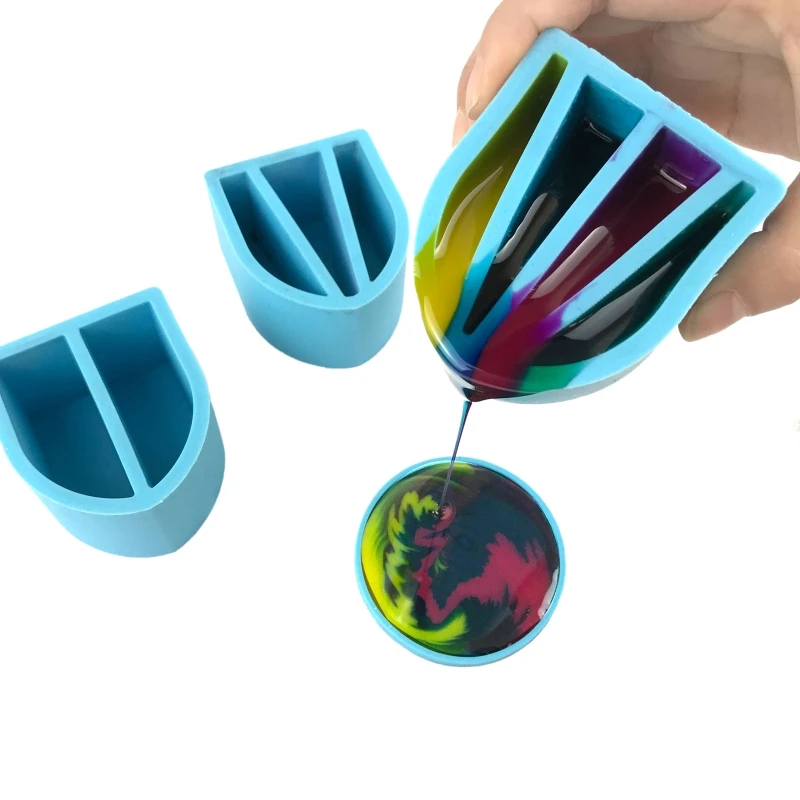 

DIY Resin Glue Tools Silicone Cup for Making Craft Reusable Pigment Coloring Toning Cup Crystal Epoxy Dispensing Cup