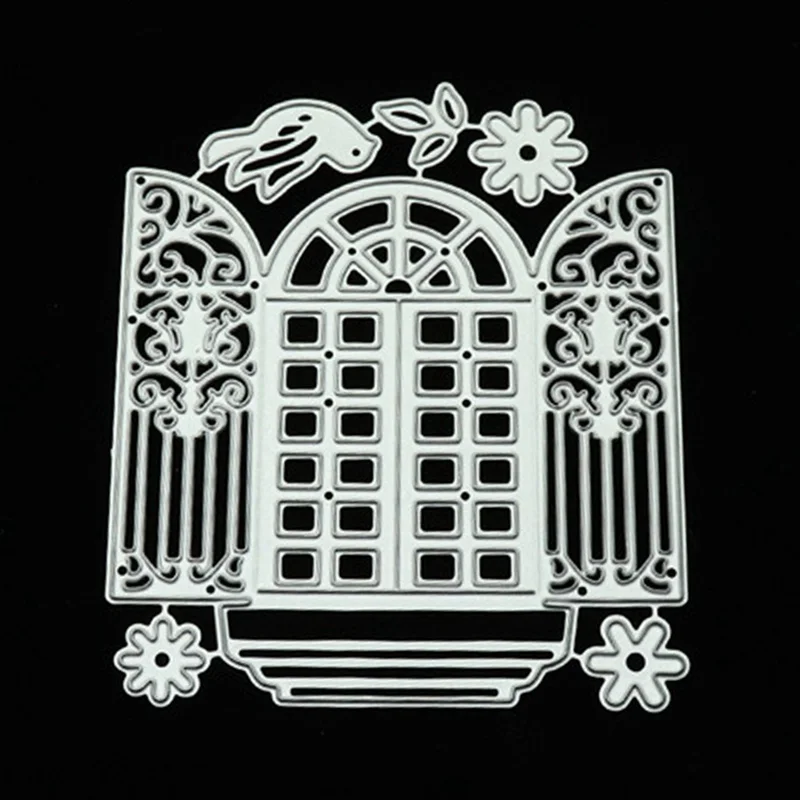 

For Window Background Mold Metal Cutting Dies Scrapbook Paper Craft Knife Mould Blade Punch Stencils Die