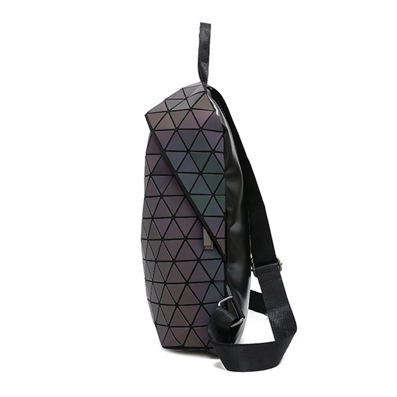 Женский рюкзак лазерная двойная сумка на плечо Ромб с геометрическим рисунком