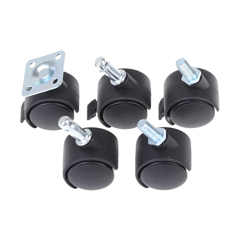 4 Pc 30mm Chair Wheels Furniture Casters Swivel Casters Brake Wheel Replacement Universal Chair Wheel Office Chair Casters