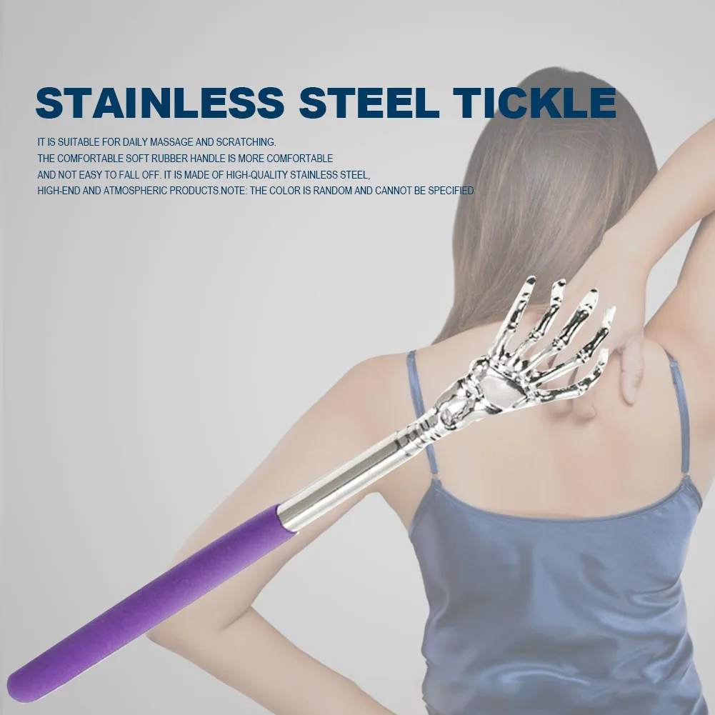 

Stainess Steel Back Scratcher Telescopic Scratching Backscratcher Massager Kit Back Scraper Extendable Telescoping Itch Massager