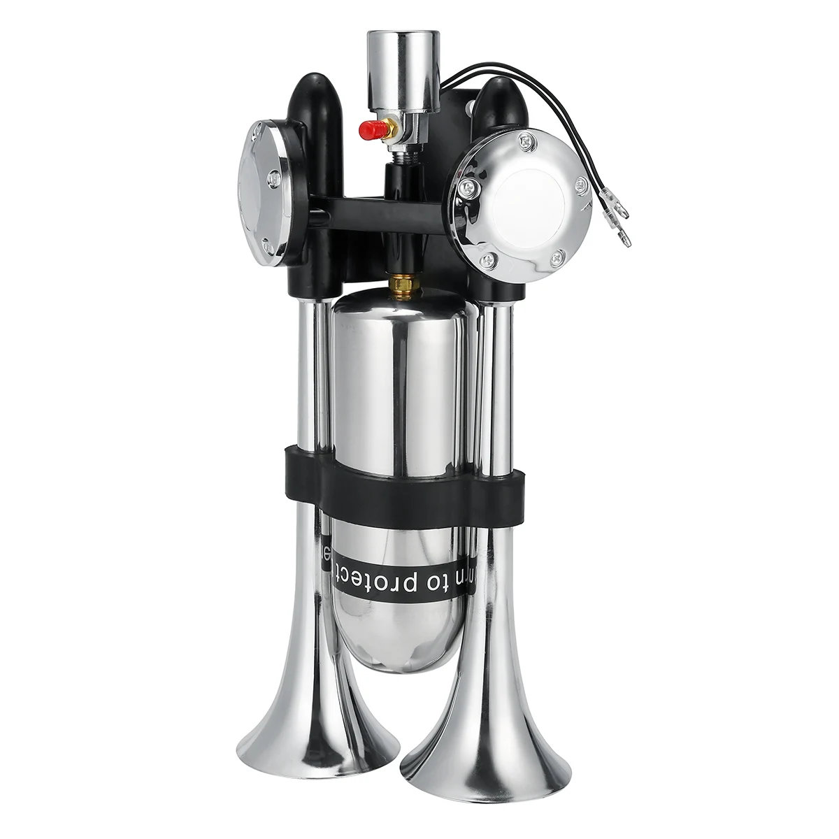 Электрический Гудок с двойной трубой 500 дБ хромированный динамик компрессором