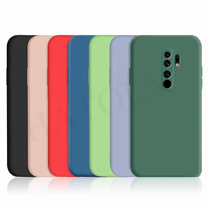 

For Xiaomi Redmi 9 Case Cover Redmi 9A 9C 10X 8 8A Note 9S 9 Pro Soft Liquid Silicone Anti-knock Bumper Phone Case Poco X3 NFC