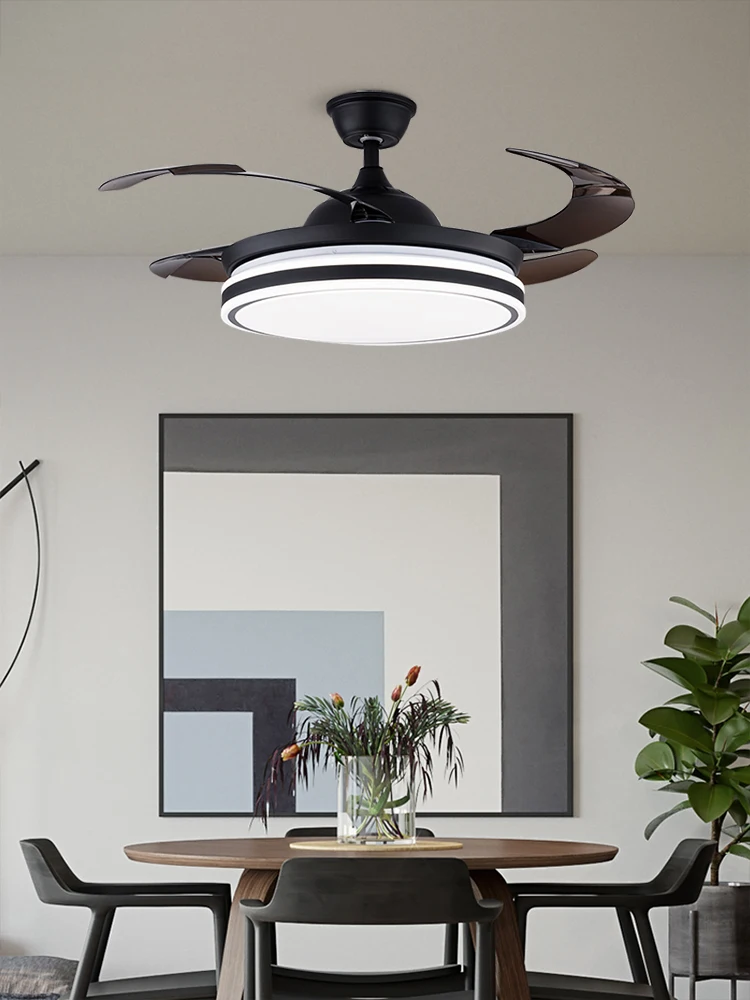 Новый высококачественный современный Невидимый вентилятор лампа с акриловым