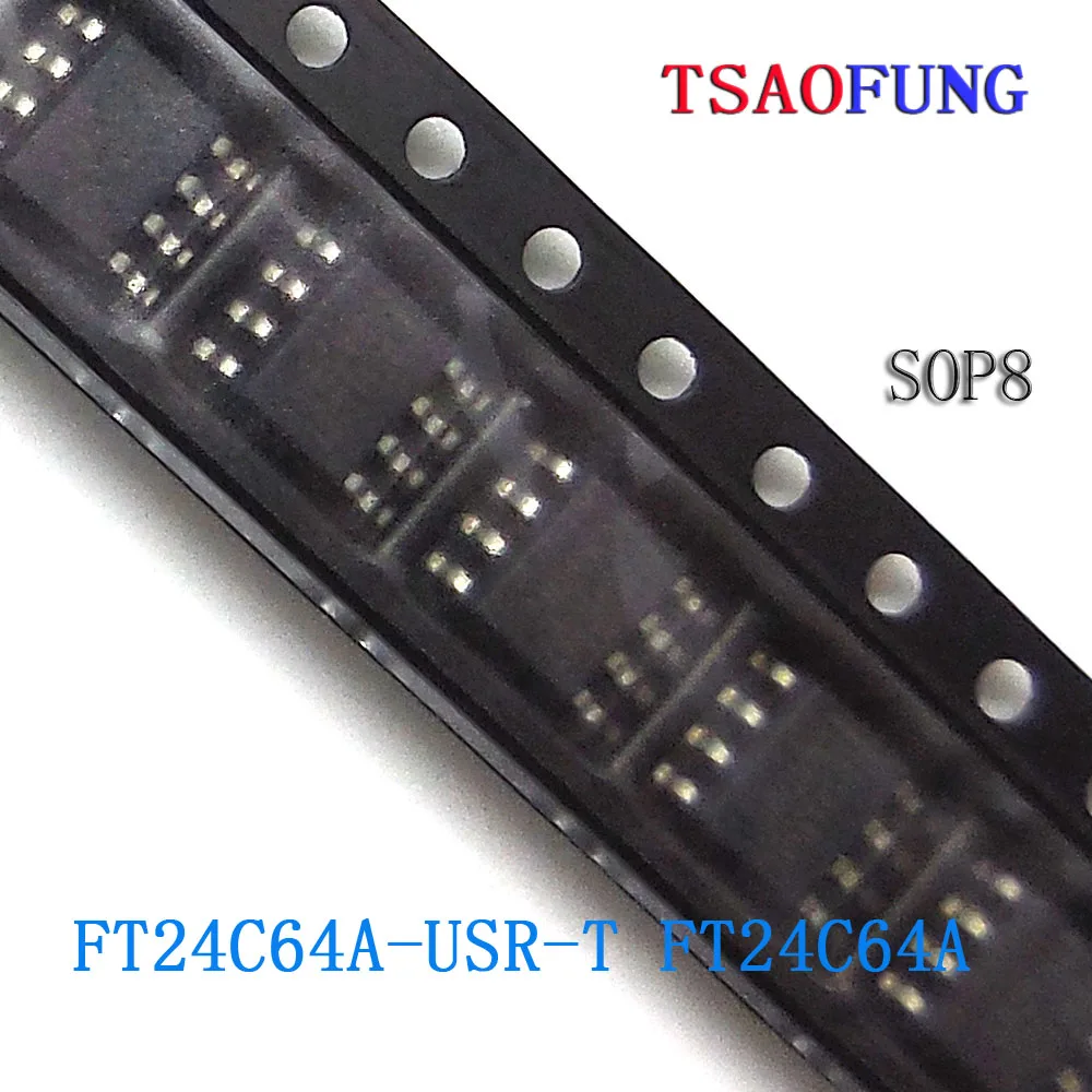 Интегральные схемы FT24C64A-USR-T FT24C64A SOP8, 5 шт.