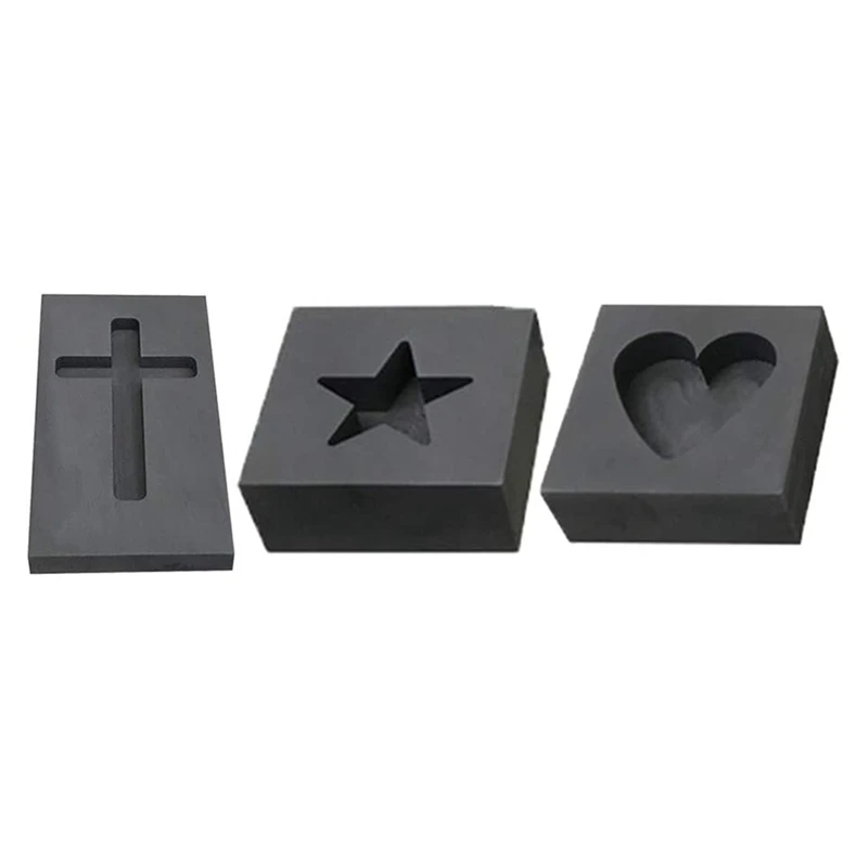 

Silver Ingot Mold Cross Graphite Crucible Mold Melting Gold Silver Nonferrous Metal Casting Refining Scrap Jewelry