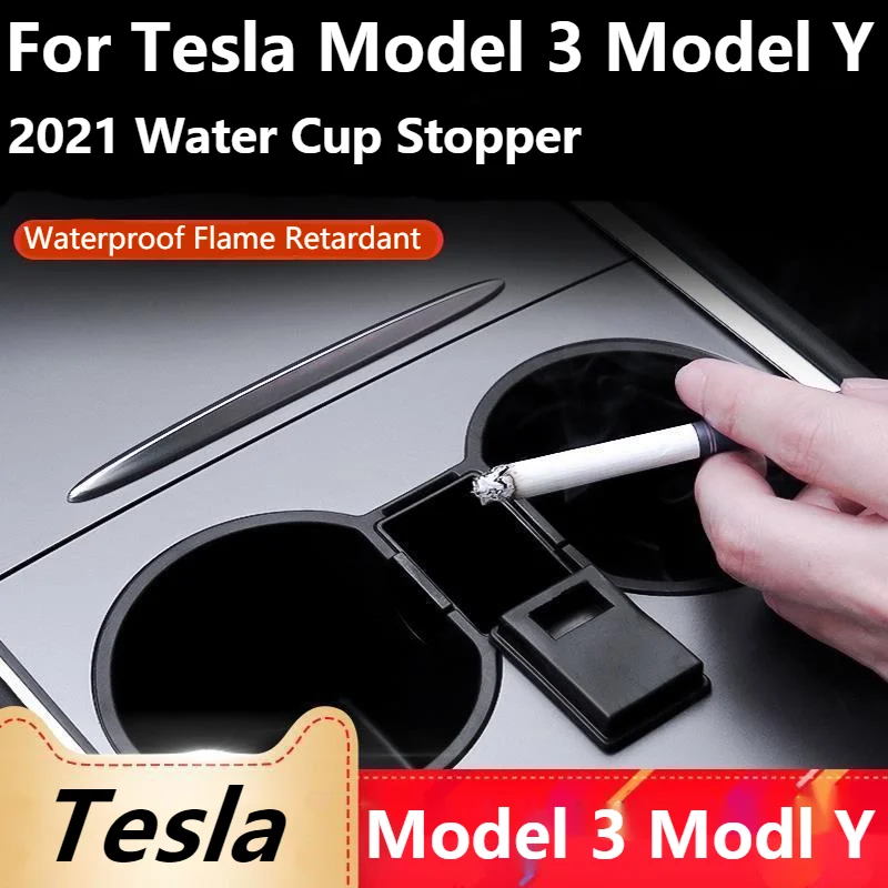 

Подстаканник для автомобиля Tesla, модель 3 Y, 2021, водонепроницаемые
