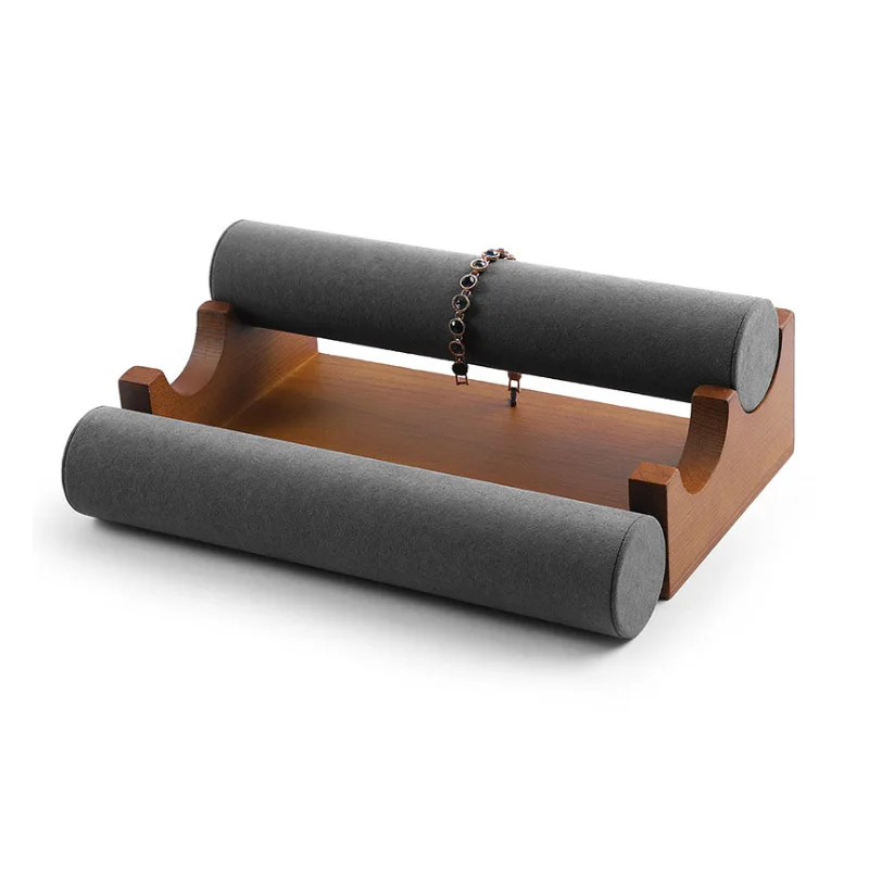 Новый высококачественный деревянный чехол для ювелирных изделий из микрофибры