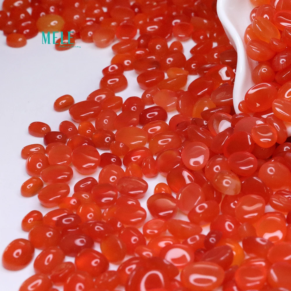 Натуральный красный агат обнаженное каменное кольцо лицо сделай сам