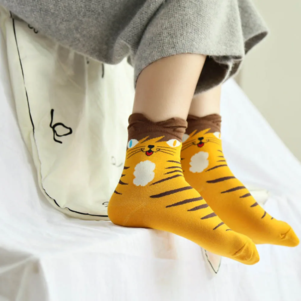 SAGACE/уникальный дизайн милые носки с милым мультяшным животным котом и зоопарком