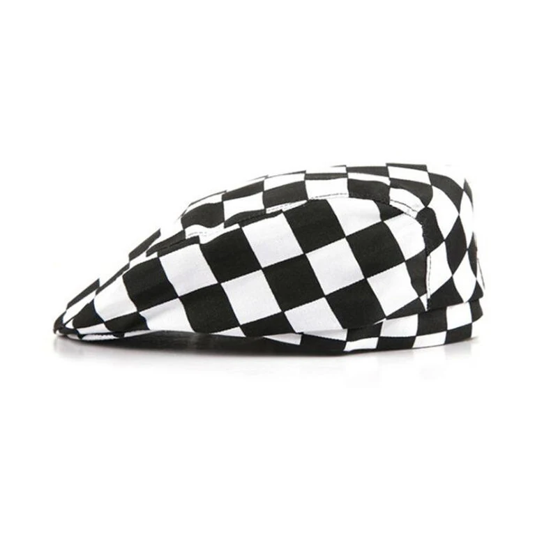 Новинка модные береты в полоску западном стиле для работы ресторане гостинице