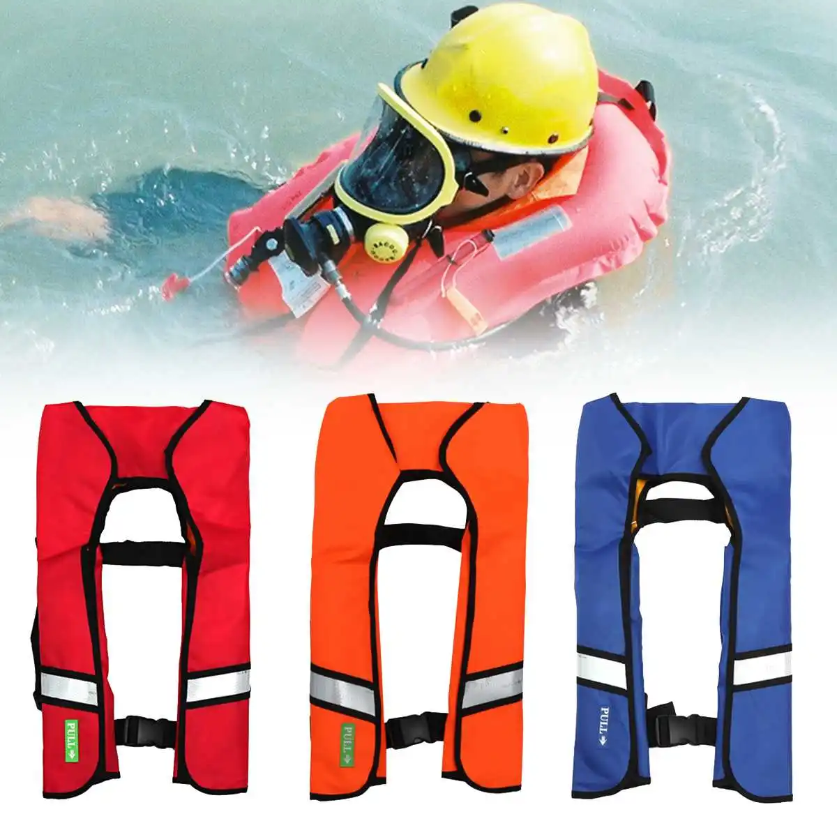 

Automatic Inflatable Life Jacket Portable Professional Swiming Fishing Life Vest Swimwear Water Sports Swimming Survival Jacket