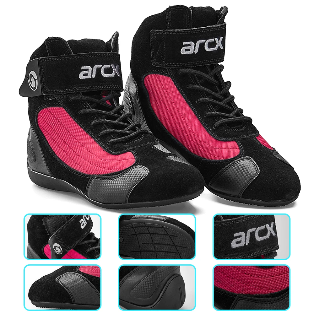 Уличные мотоциклетные ботинки ARCX из натуральной коровьей кожи ботильоны для