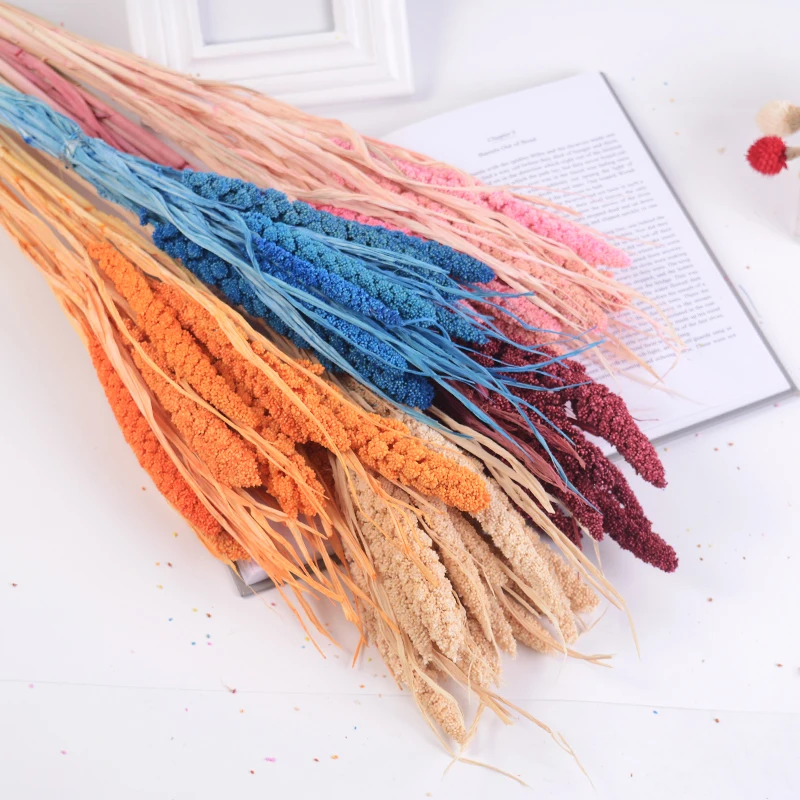 10 шт. Натуральные сушеные цветы зерно пшеничные уши букет Искусственные семья