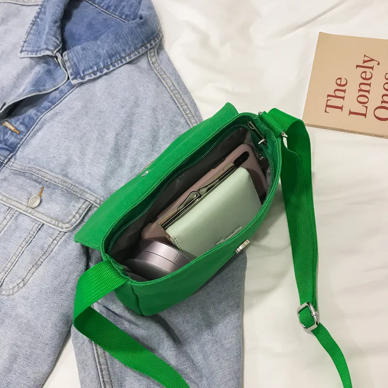 Холщовая Маленькая женская сумка 2020 новая Корейская версия Улица Сезам через