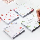 Симпатичный цветочный клубничный креативный блокнот для записей для студентов клейкие заметки блокнот офисный планировщик украшение Канцтовары для школы