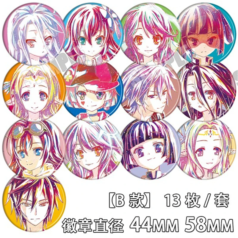 Мультяшные аниме NO GAME LIFE булавки Коллекционная булавка для рюкзака Сумки