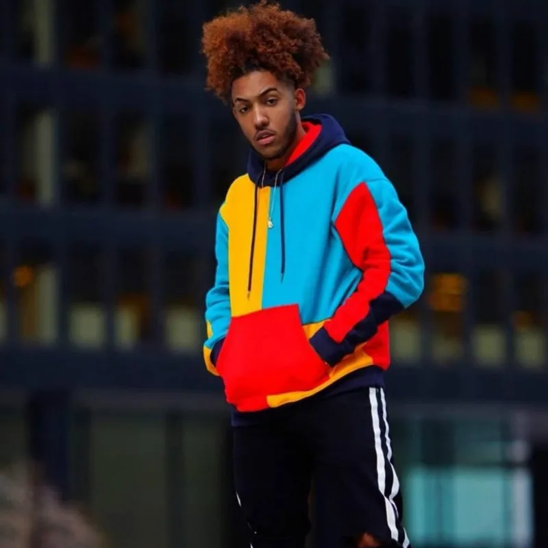 Модная новинка Мужская толстовка в стиле хип хоп хлопковая с капюшоном уличная