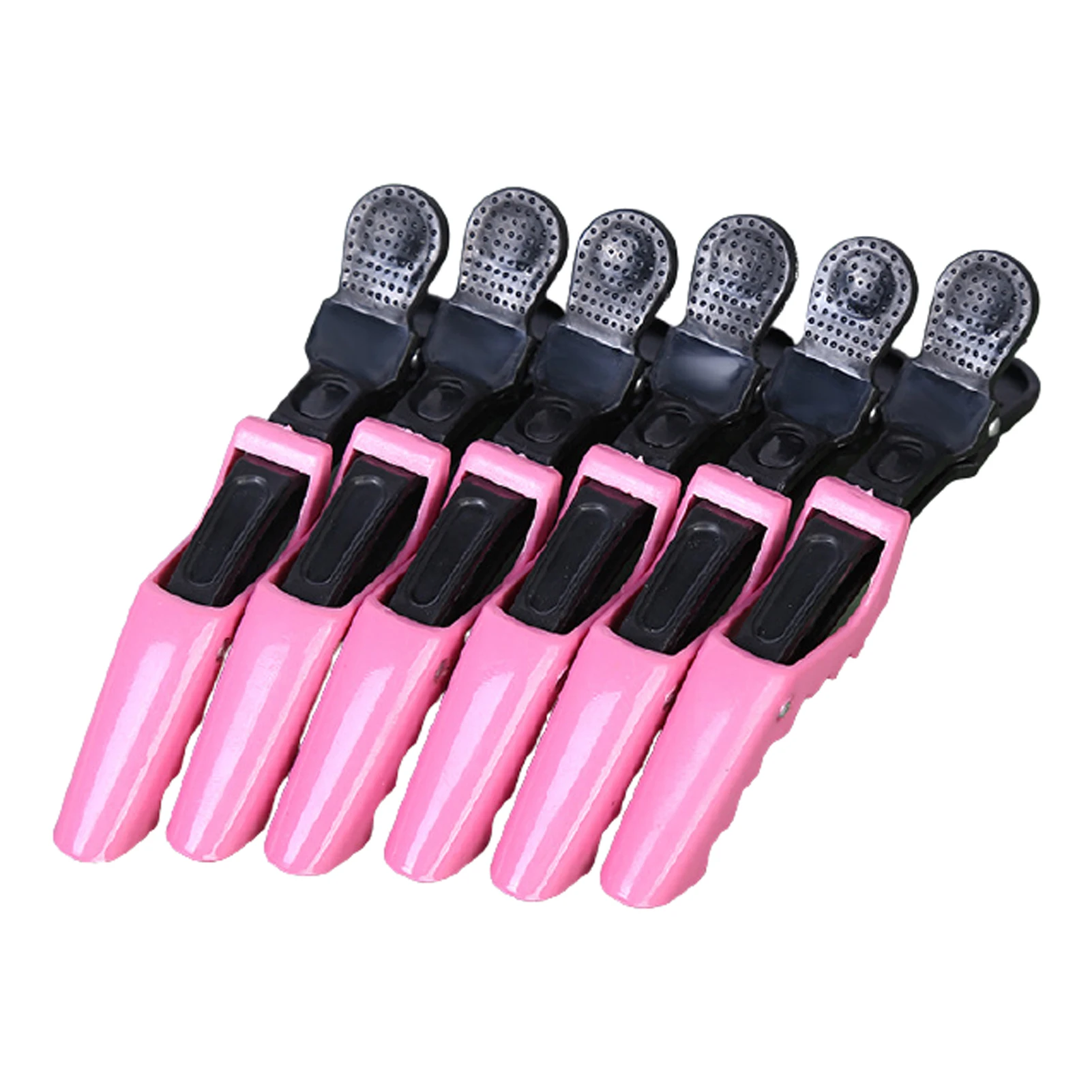 

6pcs Crocodile Styling Barber Shop Clamps For Women Girls Daily Home Salon Hair Clips Dance Party Face Washing Make-up Coloring