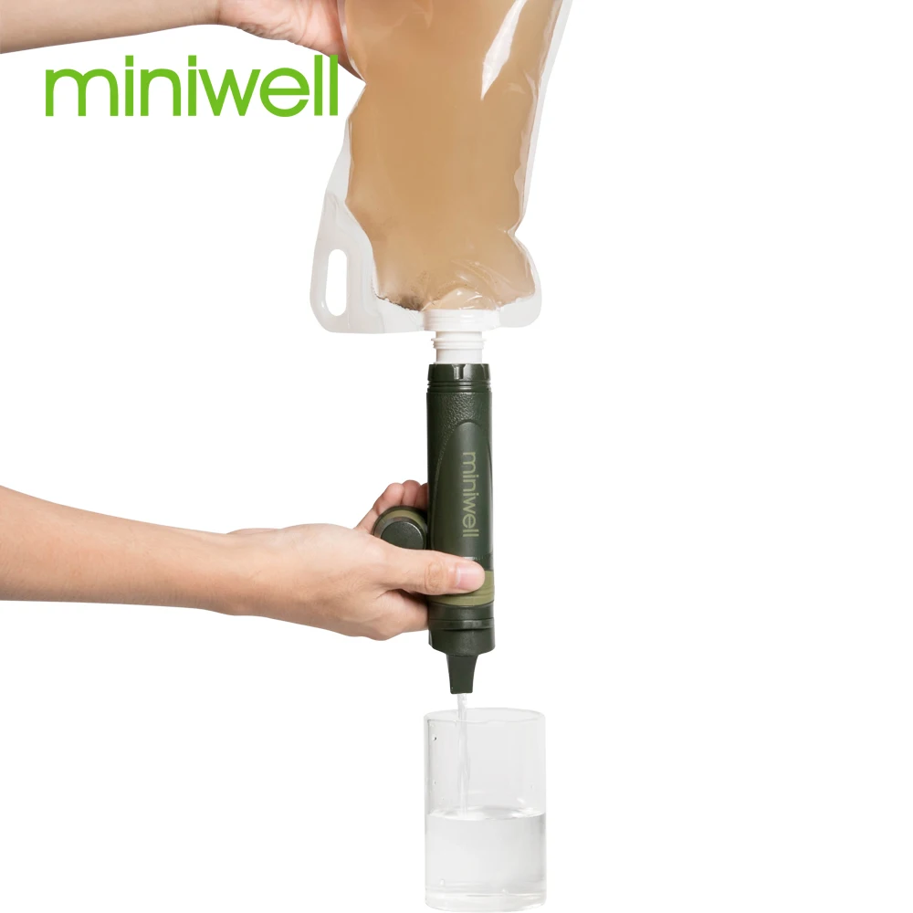 Miniwell оборудование для приключений соломенный фильтр воды портативный набор