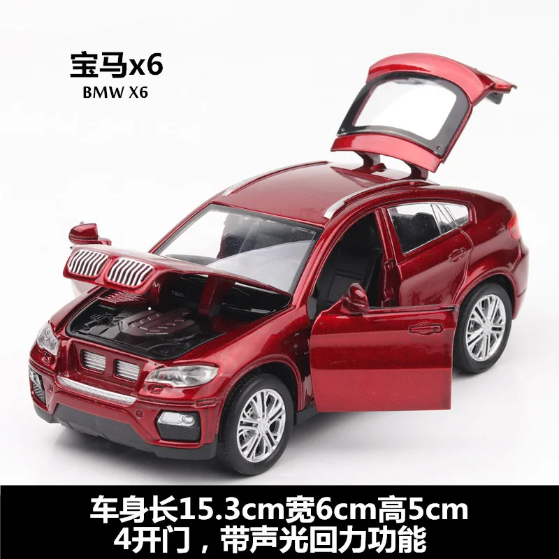 3212ER with box 1:32 X6 SUV Coupe, игрушечный автомобиль, модель из сплава, детские игрушки, подлинный коллекционный подарок, внедорожный автомобиль для детей - Цвет: 3212ER with box