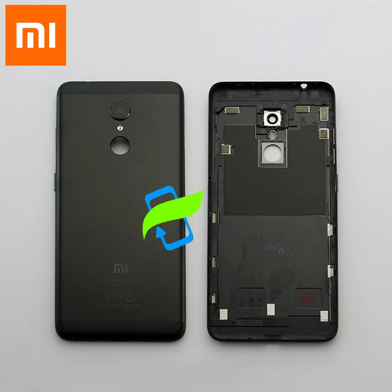 Оригинальная Задняя крышка батареи для Xiaomi Redmi 5 Redmi5 задняя крышка корпуса задняя дверь чехол для Redmi 5 Кнопки громкости питания+ объектив камеры