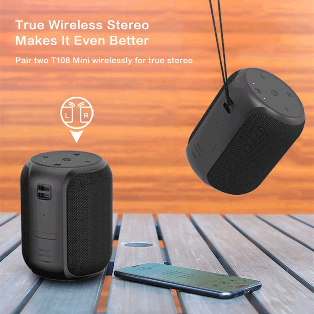 Мини Bluetooth динамик профессиональные беспроводные водонепроницаемы переносной TWS