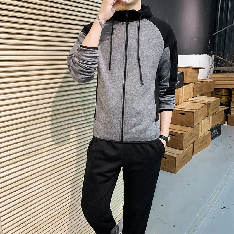 

ZOGAA New Hooded Pullover Sweatshirt Men's Suit Splicing Hoodie Fashion Casual Streetwear Harajuku Sweatshirt Sportswear Men's