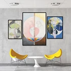 Абстрактные картины от Hilma Af Klint художественный плакат на холсте