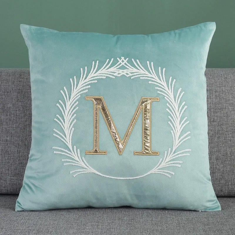 Горячая продажа супер гибкая Геометрическая M буква квадратная подушка с