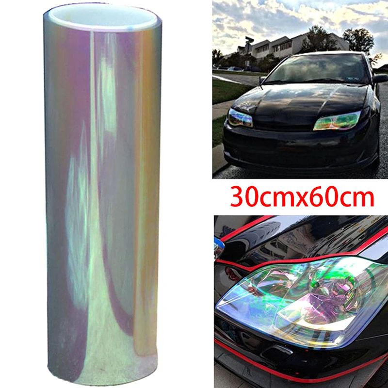 

30*60cm Chameleon Color Changing Tint Vinyl Wrap Sticker Waterproof Headlight Film Car Light Lamp