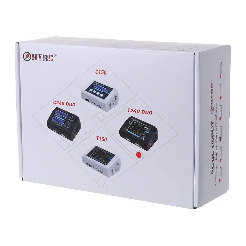 

Original HTRC T240 Duo Lipo Charger Dual Channel AC 150W DC 240W Touch Screen Balance RC Charger For RC Airplane Model Car Toy