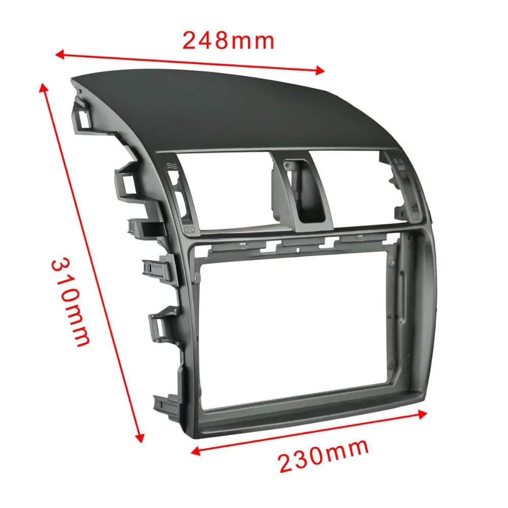 9 дюймов Автомобильный Радио фасции комплект для TOYOTA Corolla/Altis 2009 2013 двойной Din