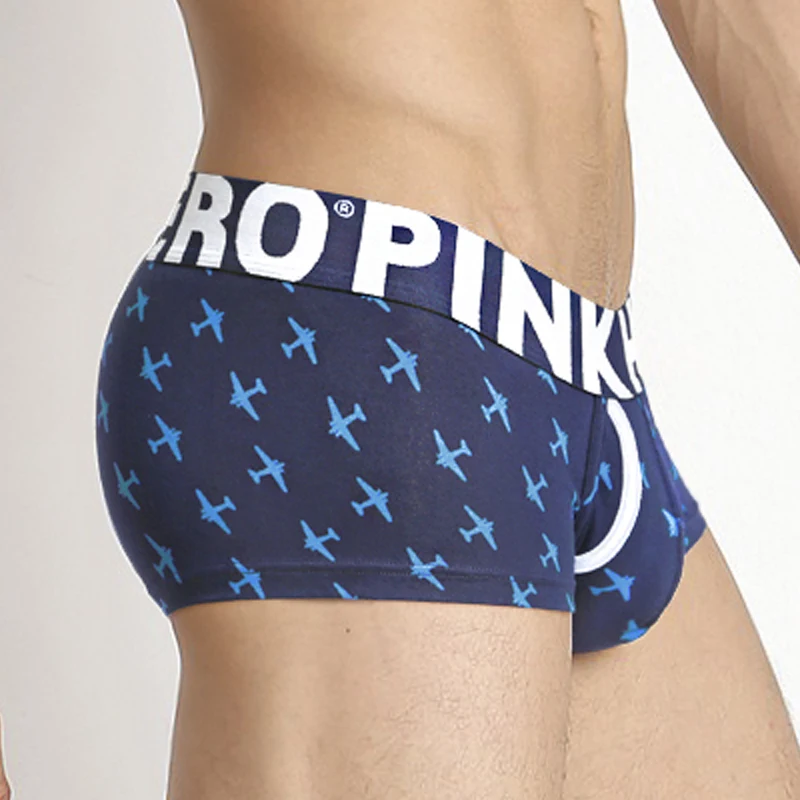 Новое модное нижнее белье Pink Heroes хлопковые мужские боксеры шорты